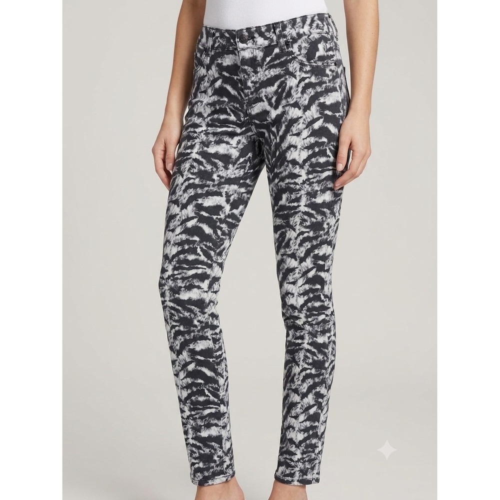 Alice + Olivia Maximalist Tiger Print Slim Skater Luxury Grunge Animal Print